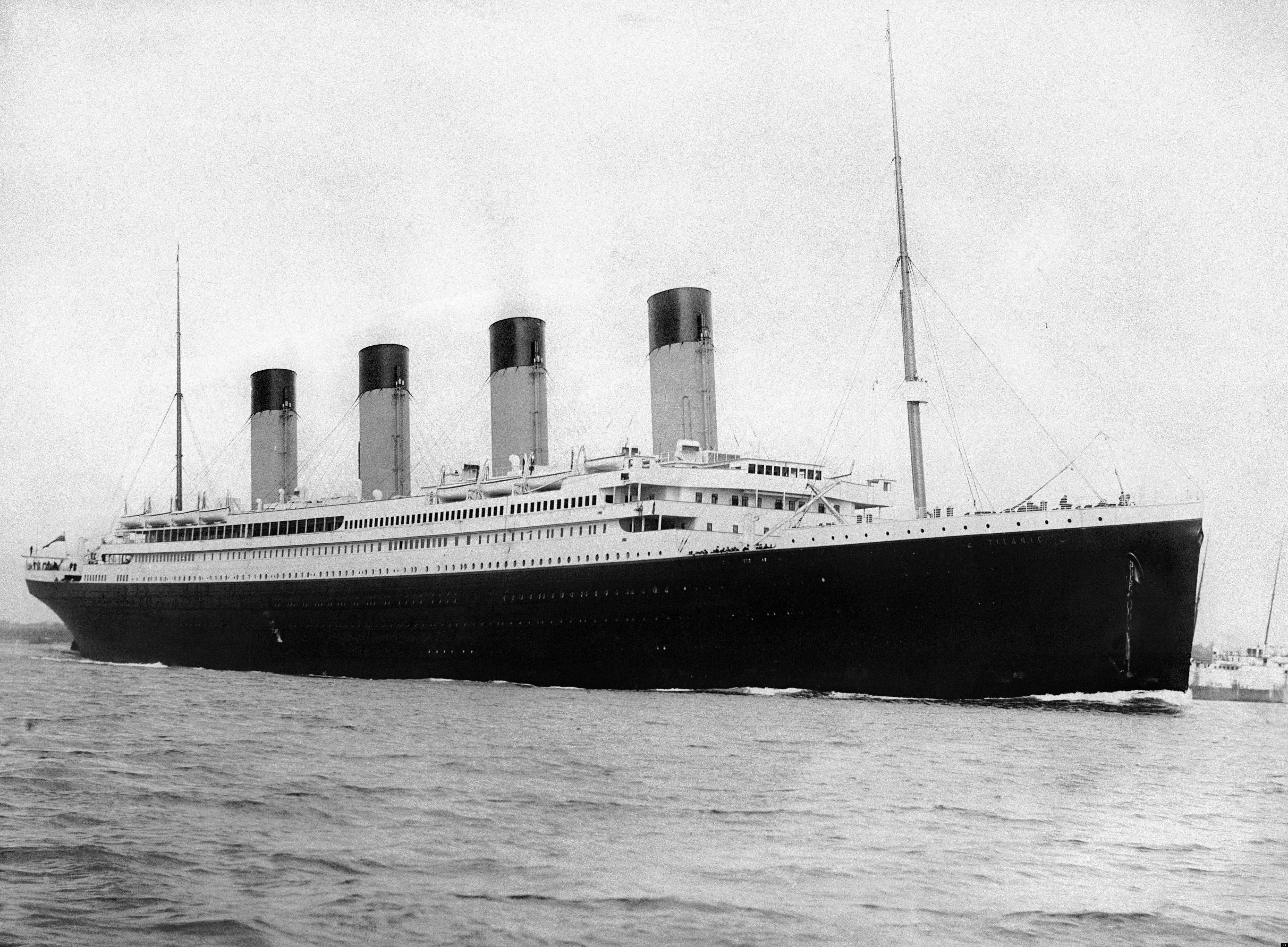 Historical photograph of the RMS Titanic at dock (Thomas Hardy&rsquo;s &ldquo;The Convergence of the Twain&rdquo;)